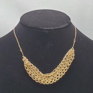 Ali Khan gold mesh link necklace